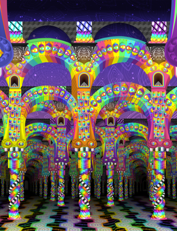 Introsanctum Visionary Art by Karl BlueHippo